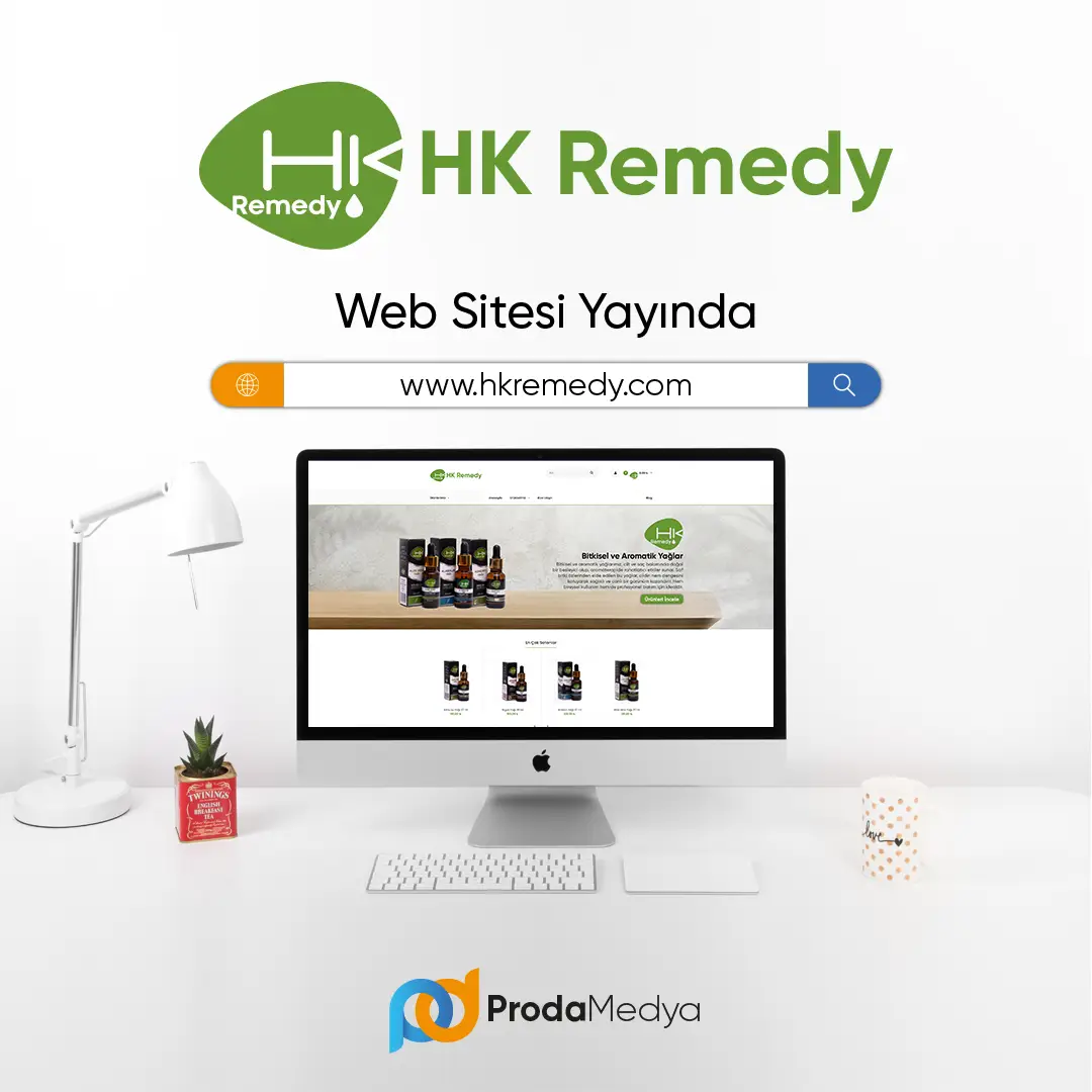 HK Remedy E-Ticaret Sitesi Yayında