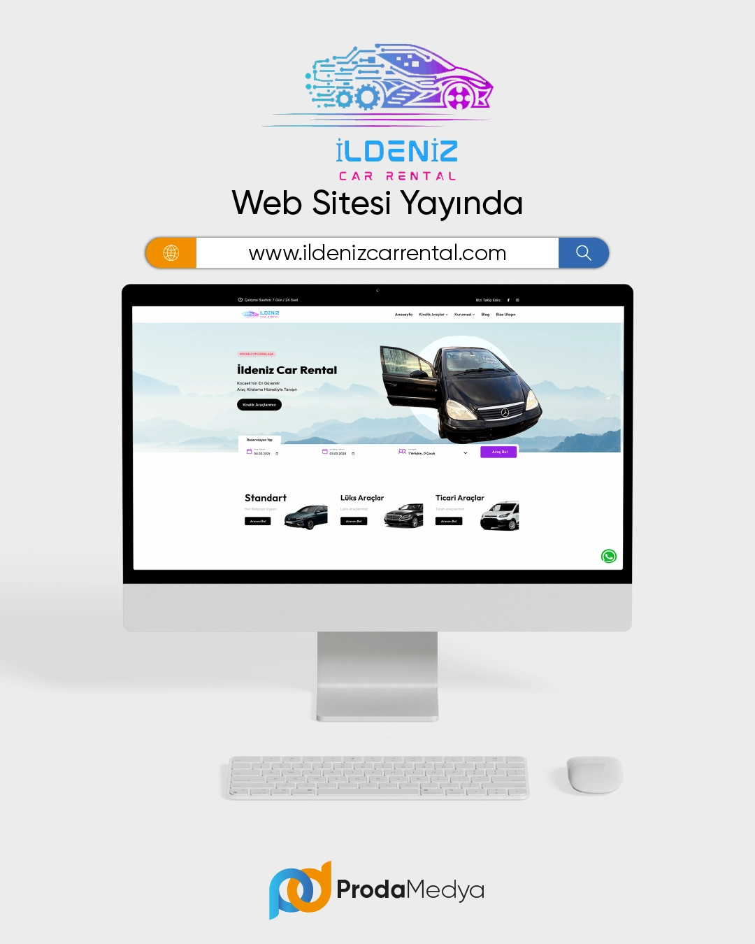  İldeniz Car Rental Web Sitesi Yayında