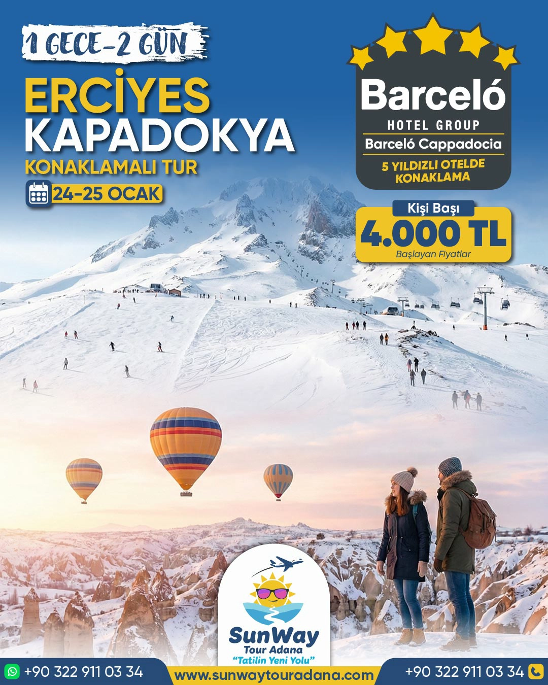 SunWay Tour Adana Sosyal Medya Tasarım Çalışmalarımız - görsel