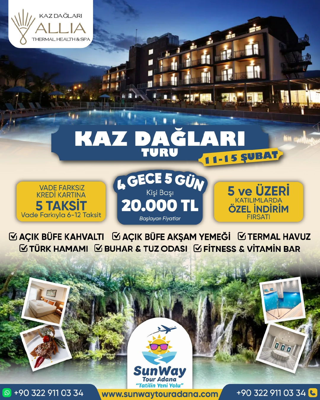 SunWay Tour Adana Sosyal Medya Tasarım Çalışmalarımız - görsel