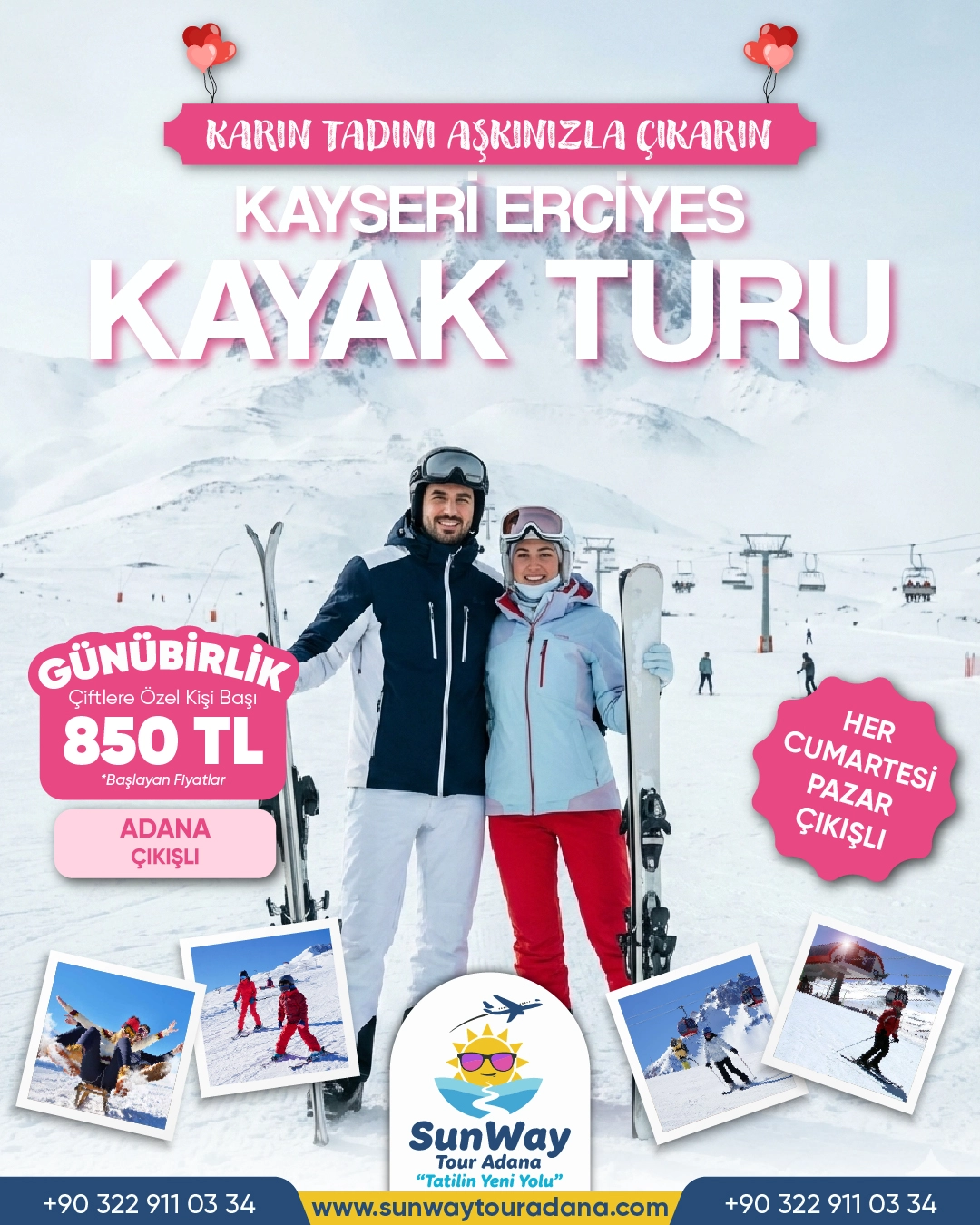 SunWay Tour Adana Sosyal Medya Tasarım Çalışmalarımız - görsel