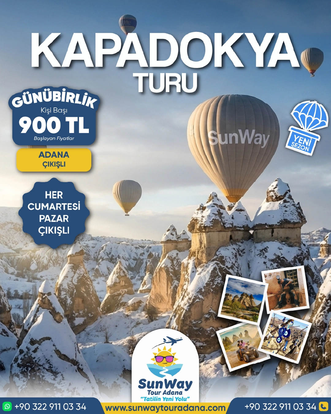 SunWay Tour Adana Sosyal Medya Tasarım Çalışmalarımız - görsel