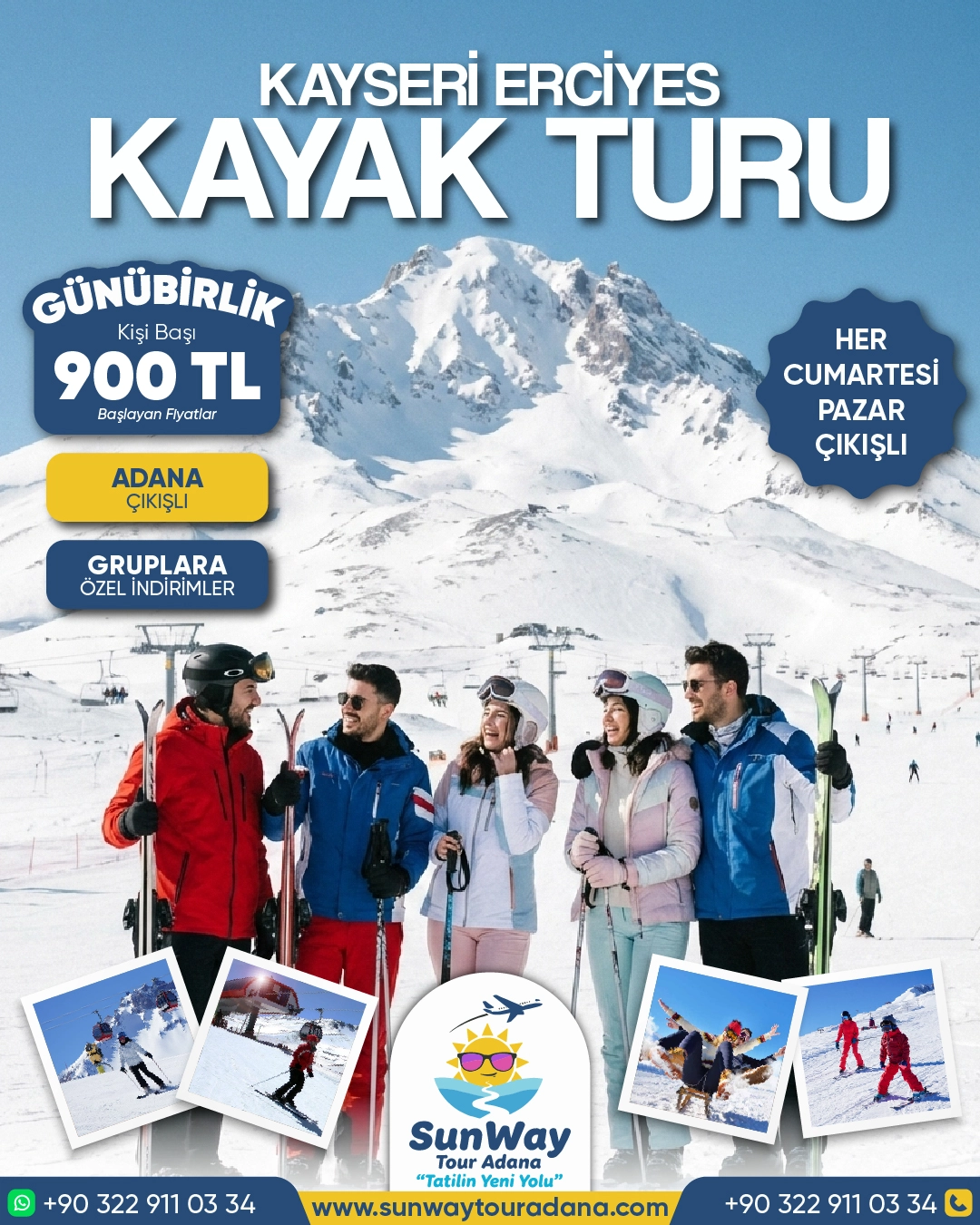 SunWay Tour Adana Sosyal Medya Tasarım Çalışmalarımız - görsel