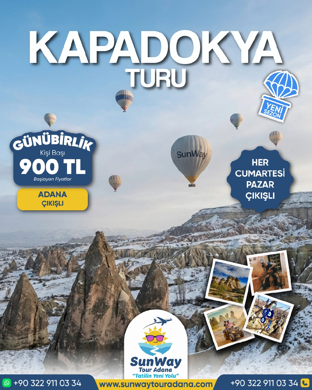 SunWay Tour Adana Sosyal Medya Tasarım Çalışmalarımız - görsel