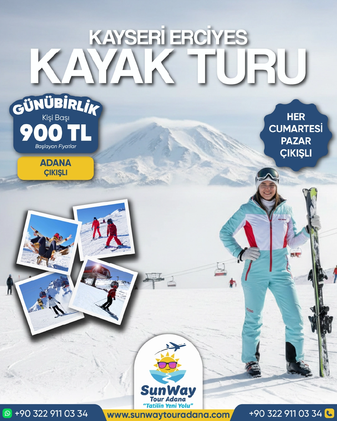 SunWay Tour Adana Sosyal Medya Tasarım Çalışmalarımız - görsel