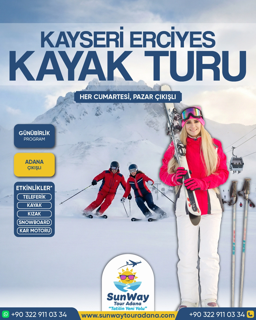 SunWay Tour Adana Sosyal Medya Tasarım Çalışmalarımız - görsel