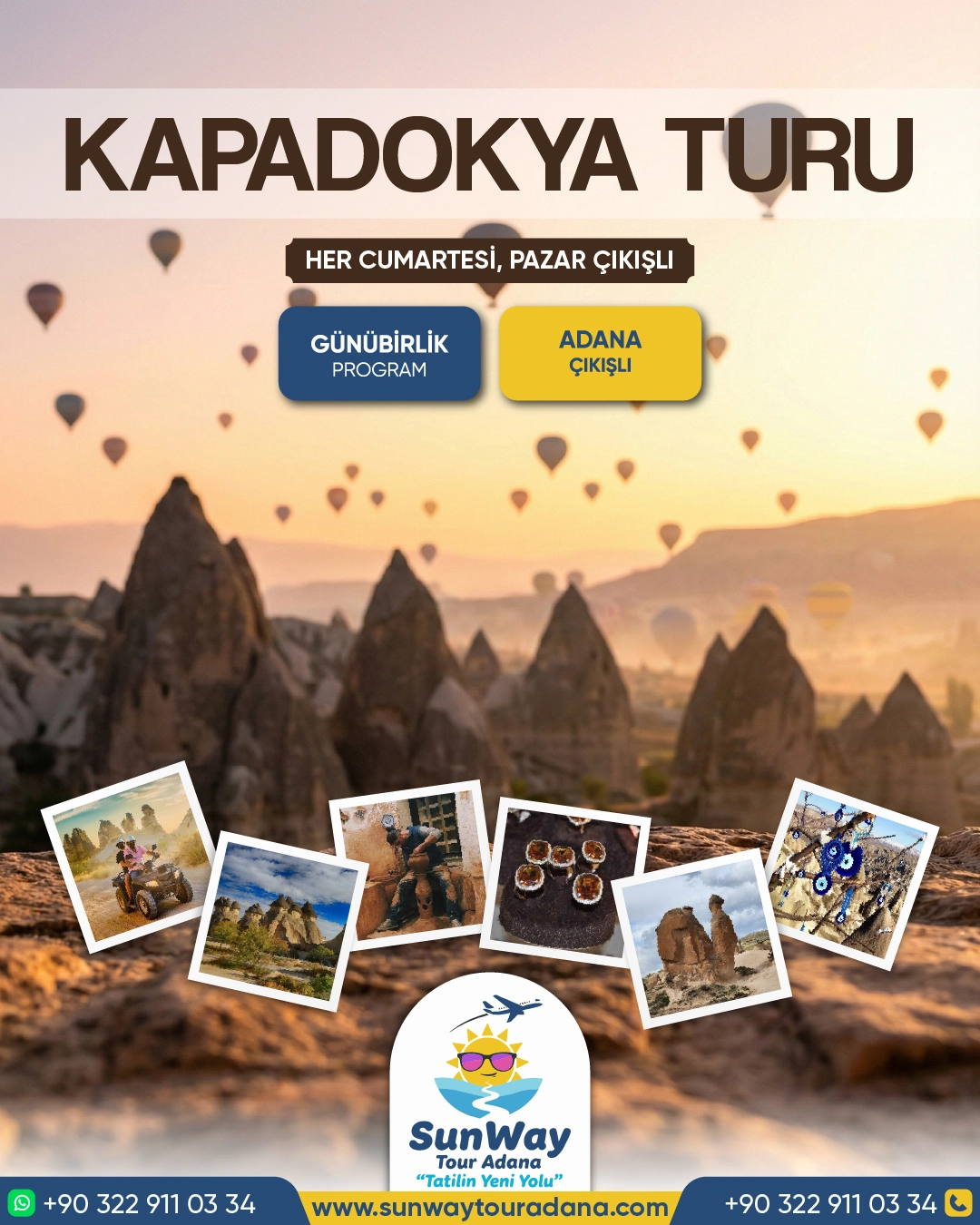 SunWay Tour Adana Sosyal Medya Tasarım Çalışmalarımız - görsel