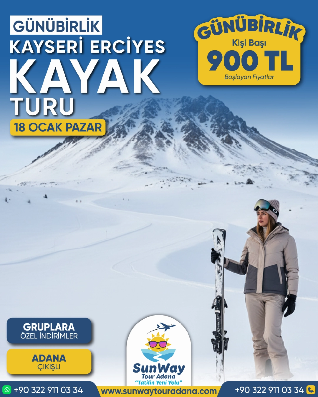 SunWay Tour Adana Sosyal Medya Tasarım Çalışmalarımız - görsel